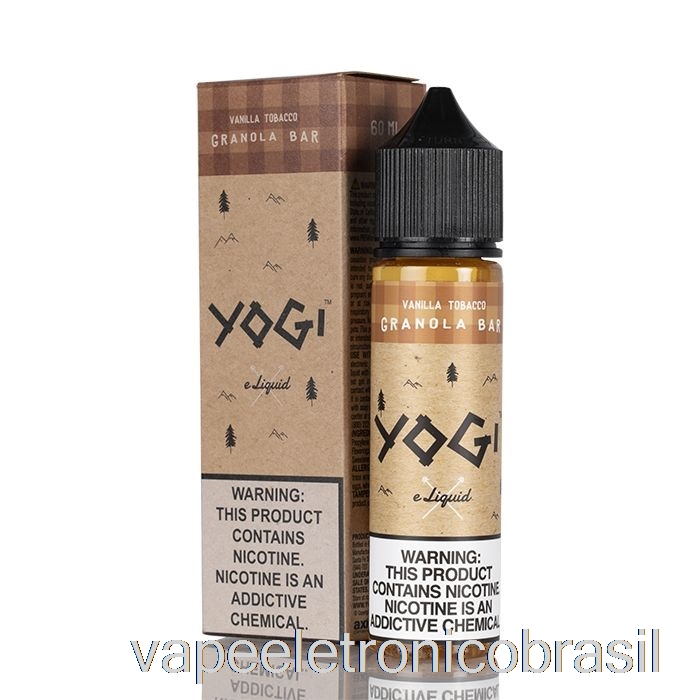 Vape Recarregável Barra De Granola De Tabaco De Baunilha - Yogi E-liquid - 60ml 6mg